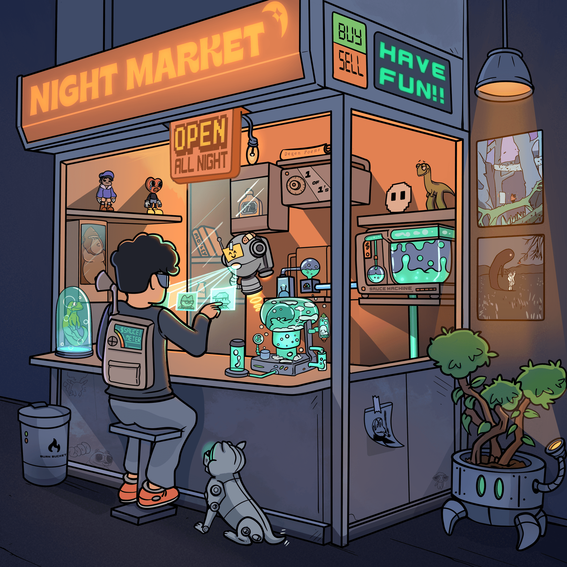 Night Market Stand