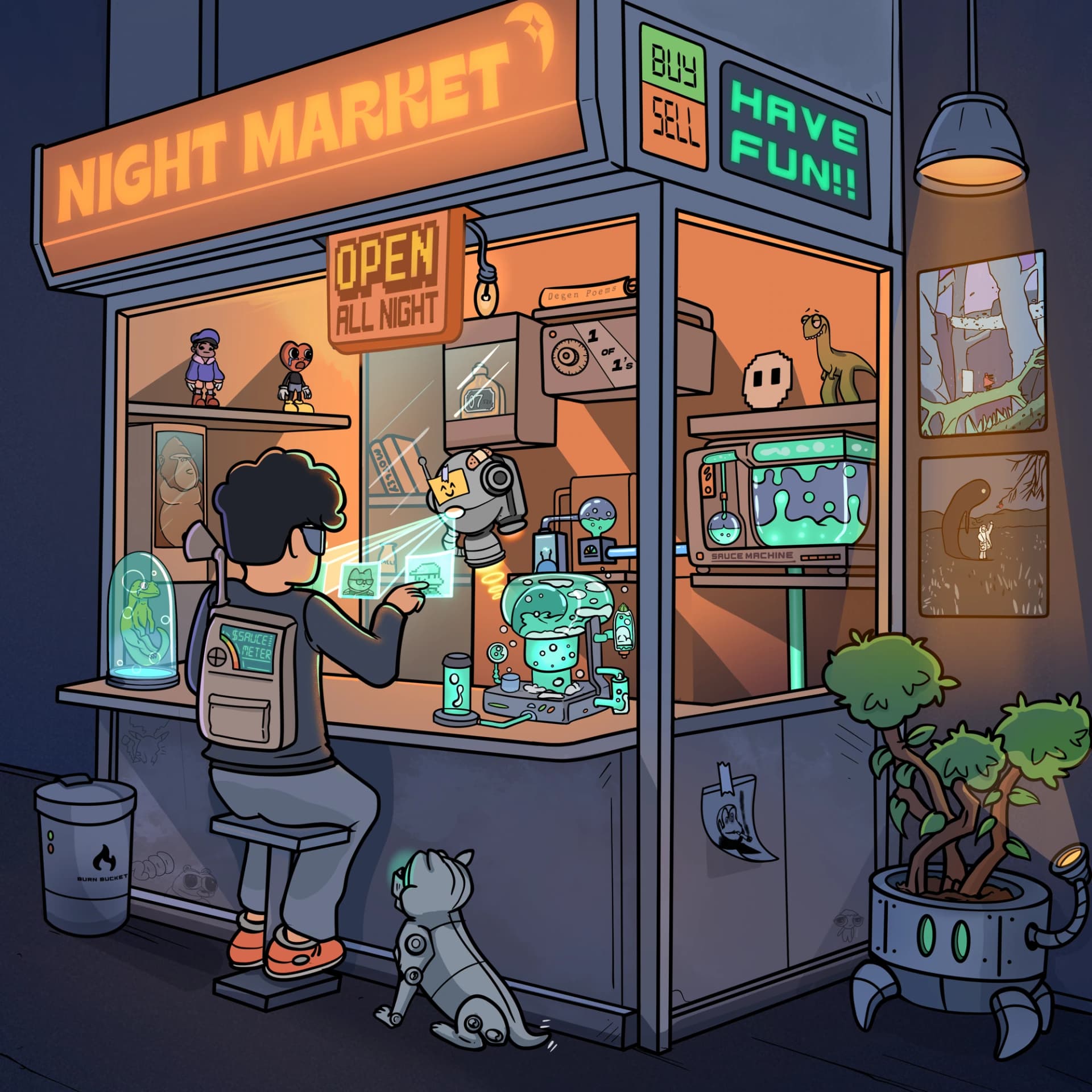Night Market Stand